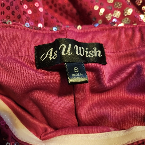 As U Wish Pink Strapless Ruched Gown - Picture 11 of 12